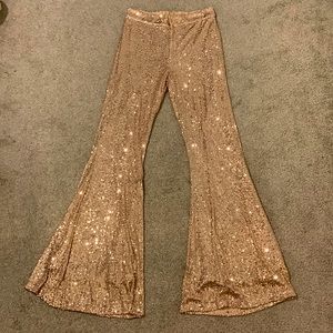 Saints & Hearts Sequin Flares, never worn, in great condition, size S